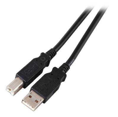 USB Anschlußkabel 5,0m A auf B -- USB2.0, 90% Geflechtbedeckung, K5825.5V2 (Produktbild 1)
