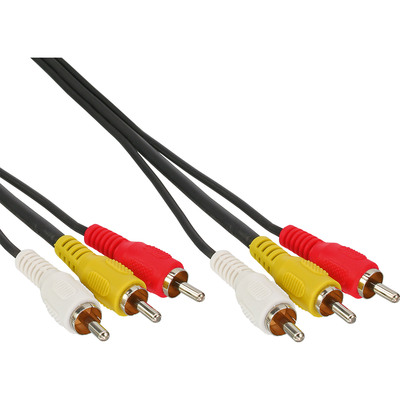 InLine® Cinch Kabel, Audio/Video 3x Cinch, Stecker / Stecker, 2m (Produktbild 1)
